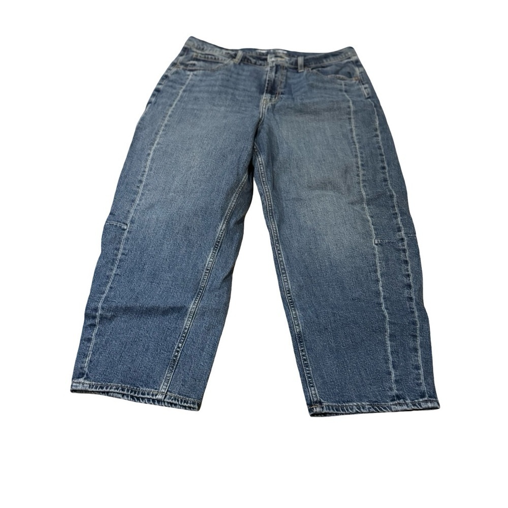 Old Navy Barrel Blue Denim Jeans 16 Worn twice